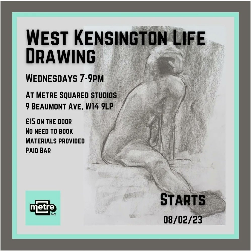 I'm hosting a life drawing class in West Kensington. Wednesday evenings 7-9pm. £15 drop in.

Please share. Thanks!

#lifedrawing #westkensington #drawing #artclass #rtplease #RetweeetPlease