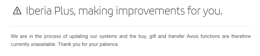 Web functionality continues unchanged in the face of systems problems affecting Iberia flights.

If you are receiving one of these error messages, that's just business as usual here at Iberia.
#DigitalTransformation #goals