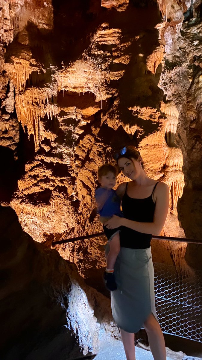 When your mum ruins your first cave tour with a running commentary from her thesis