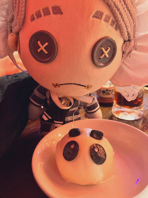 中華ぬいぬいオフ会ぬいちゃんに似ているお饅頭美味しかった 
