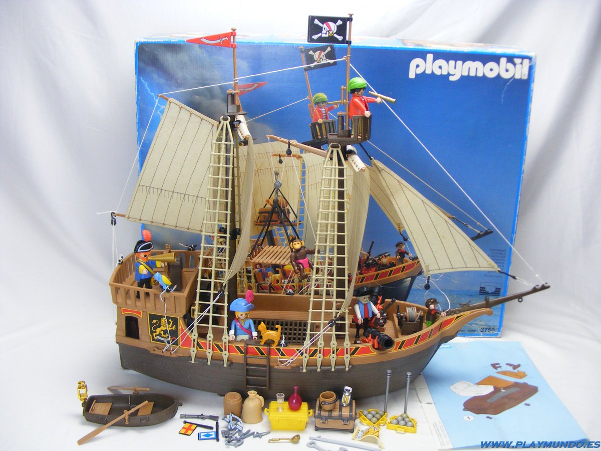 El sueño dorado de muchos de los niños de los 80 y 90 era tener el barco pirata de Playmobil.