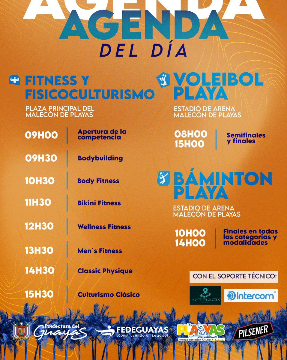 Fede_Guayas's tweet photo. 🔜 ÚLTIMO DÍA DE LOS #BeachGamesFDG 🌴
@PrefGuayas l @GADPlayas https://t.co/WEw05mwGJv