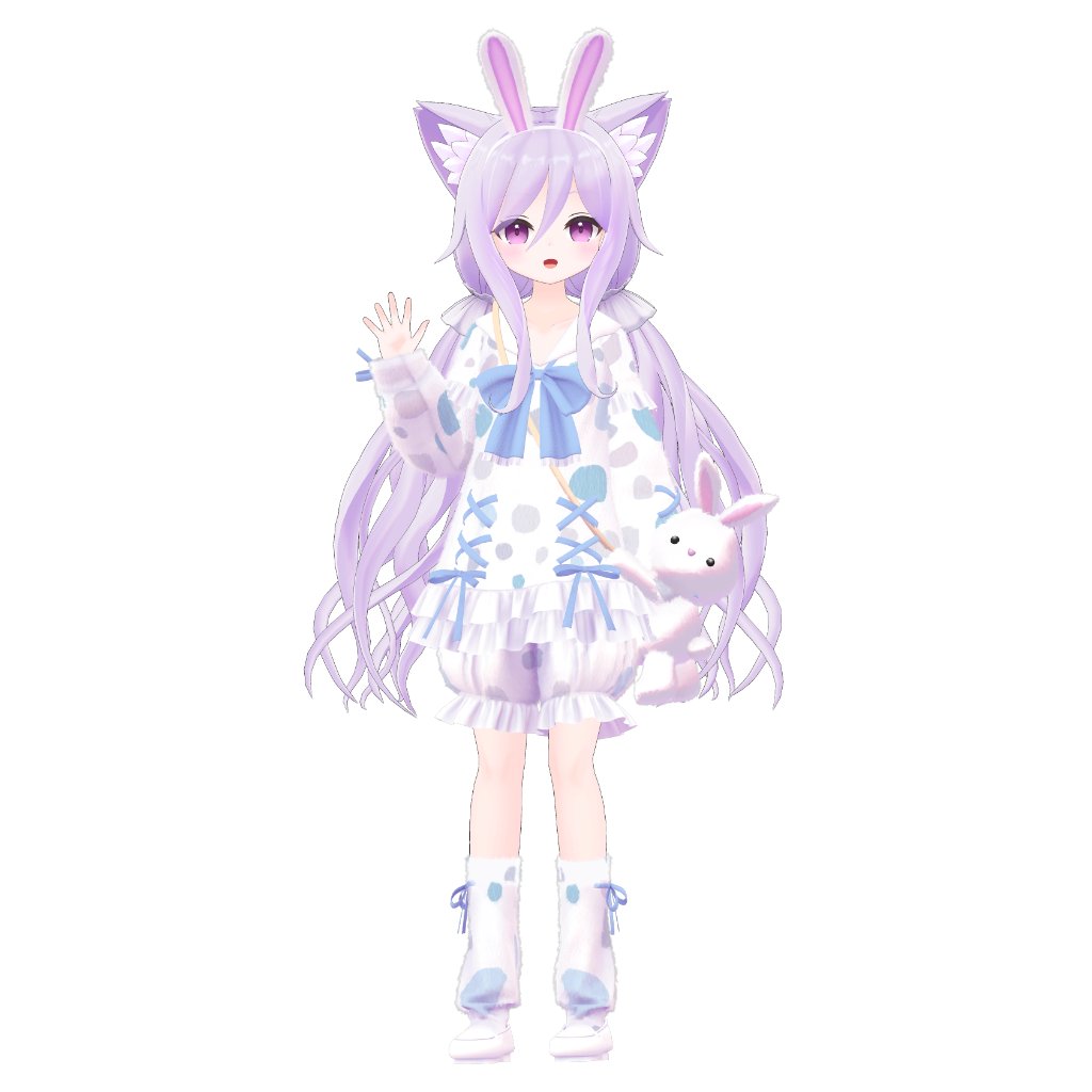 「販売中の『セーラーラビット衣装』、『LPメイド服』はハーミットに対応済みです。他」|寺井のイラスト