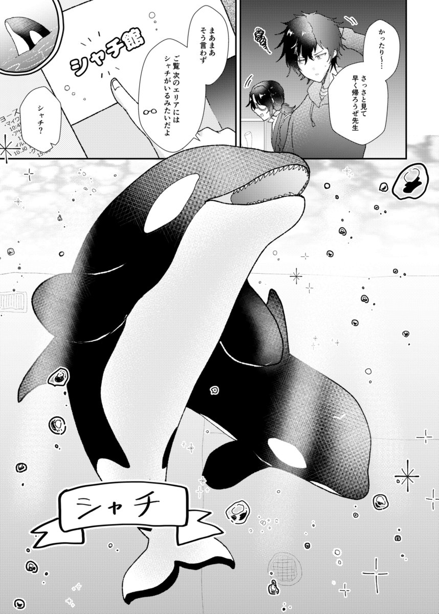 肥前くんと先生とシャチ🐋 