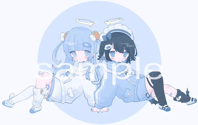 これすぺしゃるごはんさんの1周年記念グッズのイラストを担当させて頂きましたおかゆちゃんもふいちゃんもとってもかわいく描けたので是非ゲットしてくださいBOOTHにて販売 