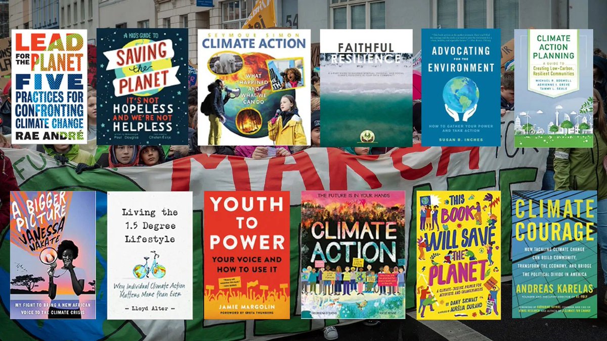 Sandeep4Earth's tweet photo. These books can help to take action on climate change. https://t.co/N6FTS32FXq
