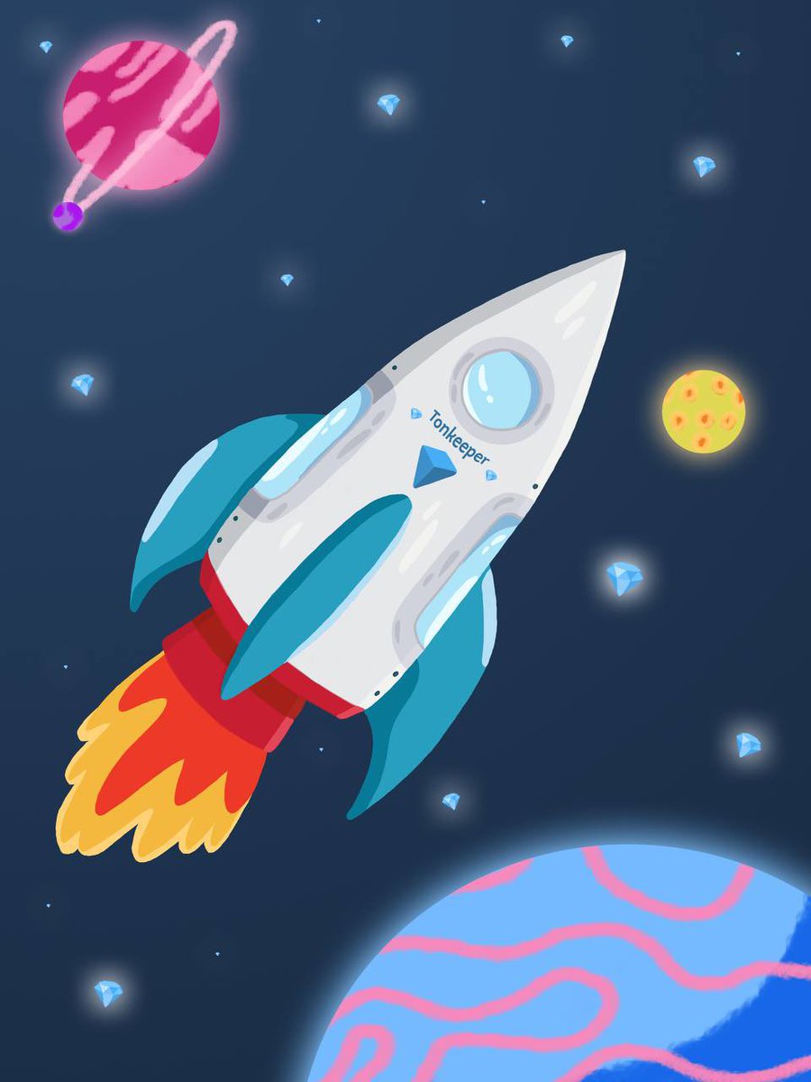 Tonkeeper wallet — like a incredible rocket, flying among stars in the expanding #TON space 💎 
Stay with #Tonkeeper, and prepare to new horizons in the #Web3 universe

#crypto #DeFi #Blockchain #NFT #Getgems #Stonfi #Dedust #ETH #Bybit #BinancePayAfrica