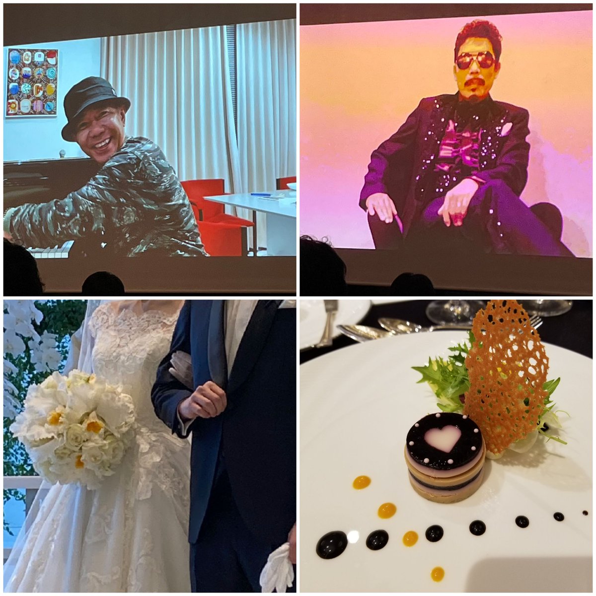Yutaka_w_drum's tweet photo. 昨日はコロナの影響で先伸ばしだった次男の結婚式&amp;披露宴やっと💒 本当に幸せな１日でした。
次男が小さい時お世話になったリーダーと憲さん、快くコメントくださり超盛り上がりました。Hオークラ最高のおもてなしと料理で感謝感激。
しか～し父挨拶は緊張しました😅 https://t.co/9zEmTnCcVu