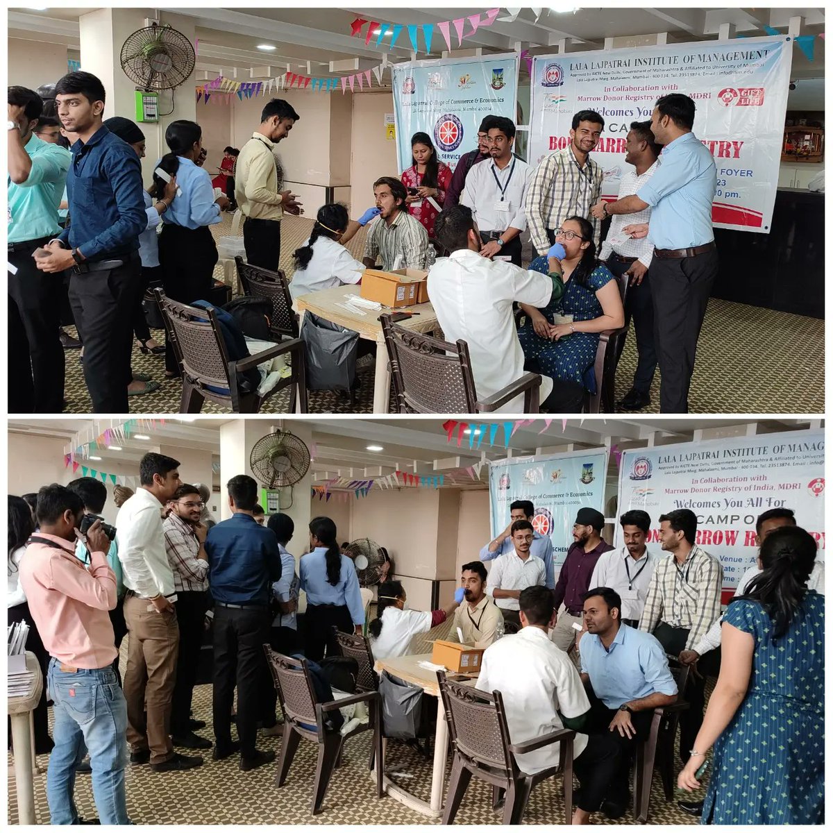 nss_llrc's tweet photo. Our NSS UNIT In Collaboration with Marrow Donor Registry Of India, MDRI Organised Stem Cell Registration Camp. Dated on 10th January, 2023. The Registration Camp was At Lala Lajpatrai College (Audifoyer). We coordinately got the Registration of Total 216 which was really of worth https://t.co/NtgV0ypspd