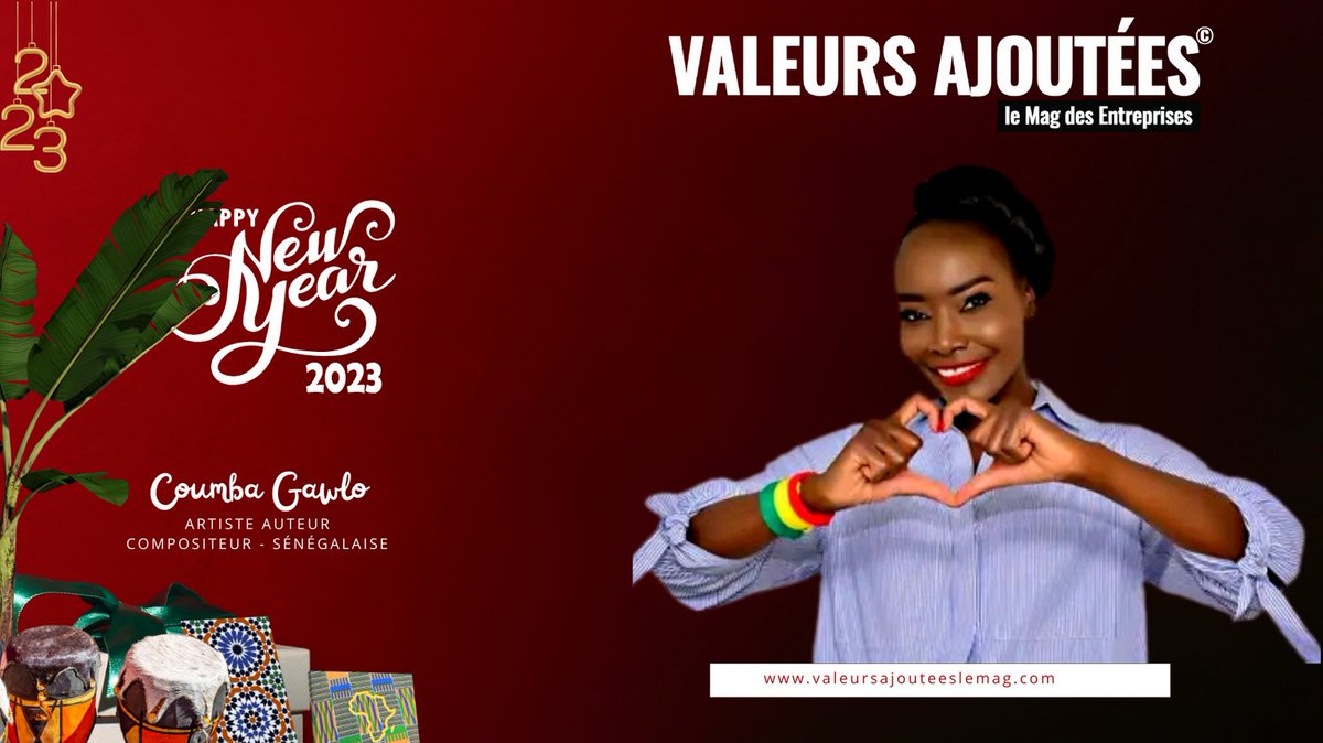 Coumba Gawlo vous souhaite une année remplie de réussite, de joie et de rire, mais surtout une année pleine d'amour.

#valeursajouteeslemag #coumbagawlo