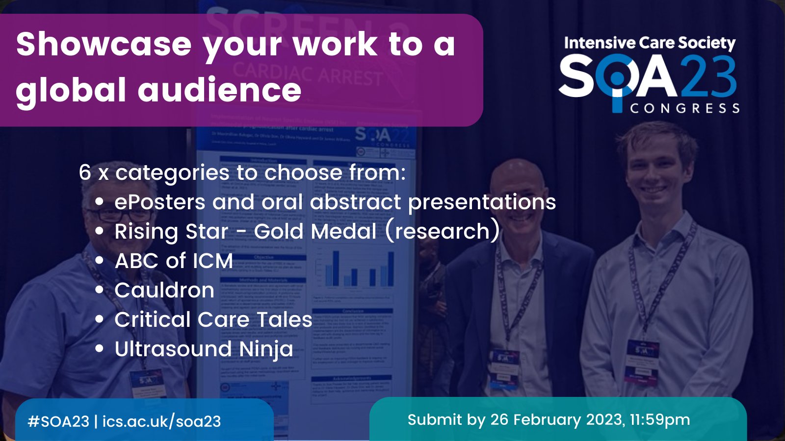 Intensive Care Society State of the Art (SOA) 2023 Congress Abstracts, 2023