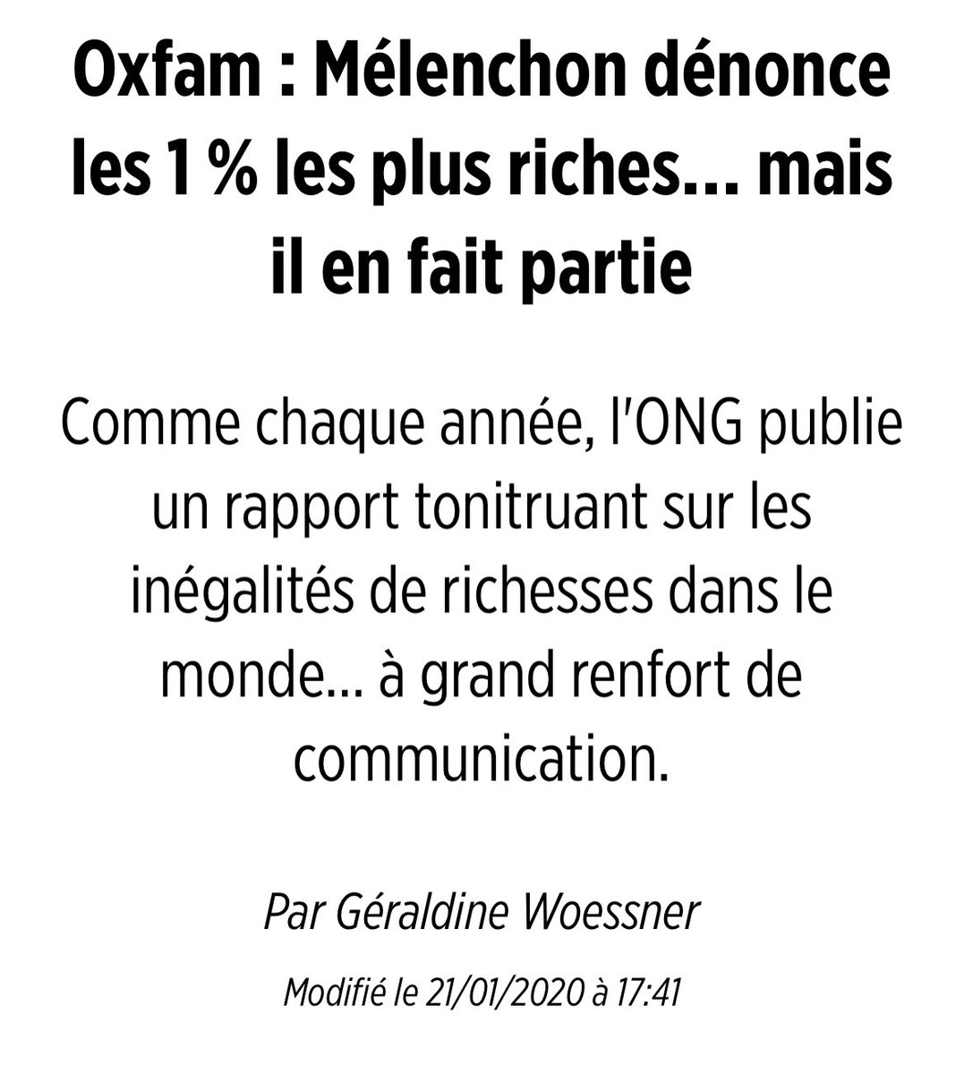 Lycrem2's tweet photo. ➡️Le leader de la #NUPES fait partie des 1% les plus riches,mais selon lui « les riches sont responsables du malheur des pauvres ». En 64 ans de mandats #Mélenchon n’a rien pour lutter contre la précarité, contre la pauvreté, mais va toucher 8500€ de retraite.🙃 https://t.co/Gx2kiGTIAj