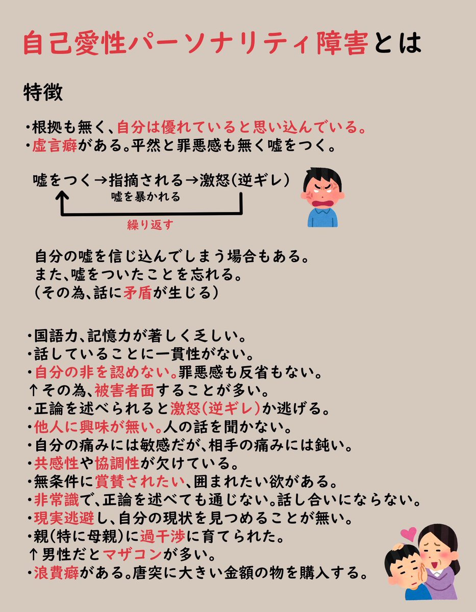 WataruChanBear's tweet photo. 自己愛性パーソナリティ障害というものがあってですね https://t.co/3Y6rialDGL