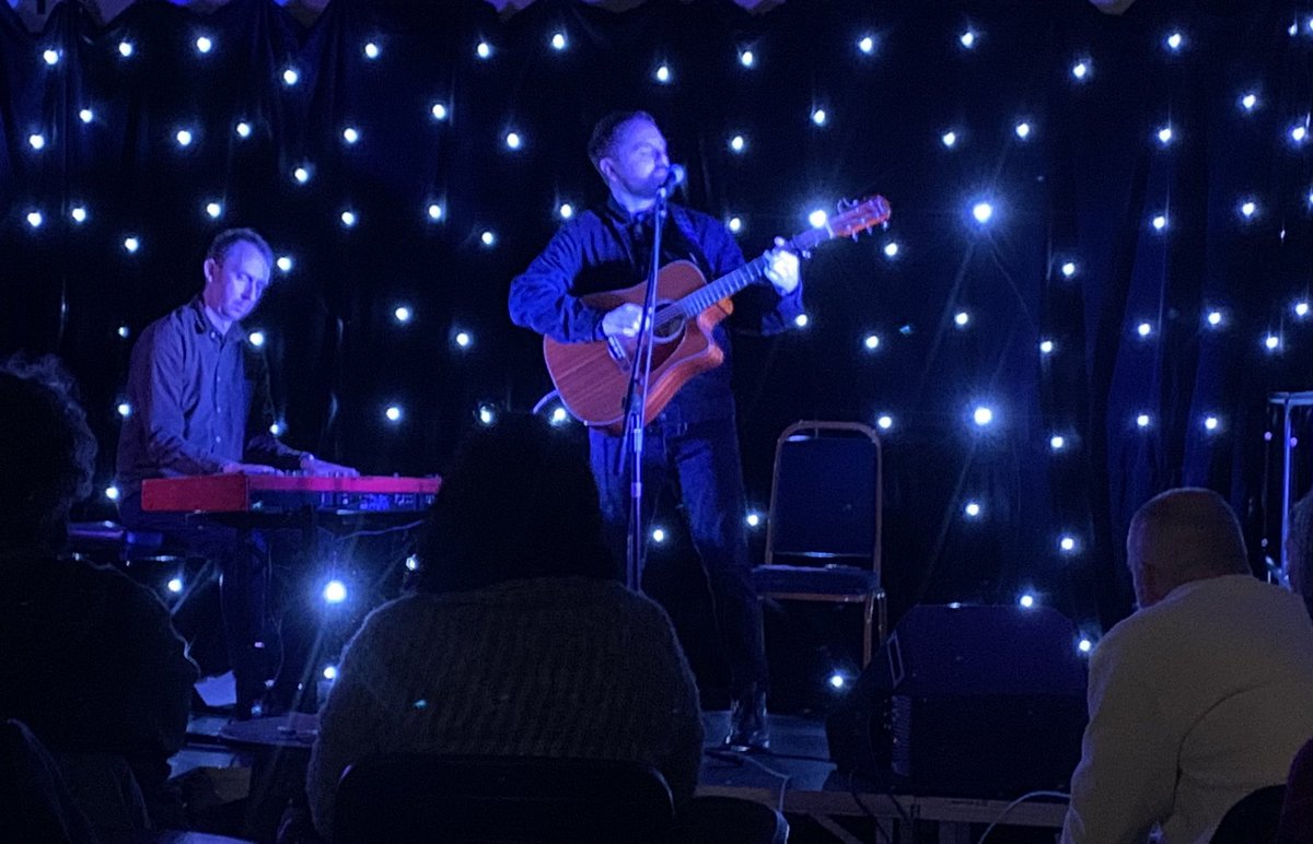 @BlueRoseCode at @westbarns_hall last night was an emotional & beautiful experience. We’ve long extolled their incredible music as @CairnsieGM and it was a absolute joy to see them at oor wee local hall