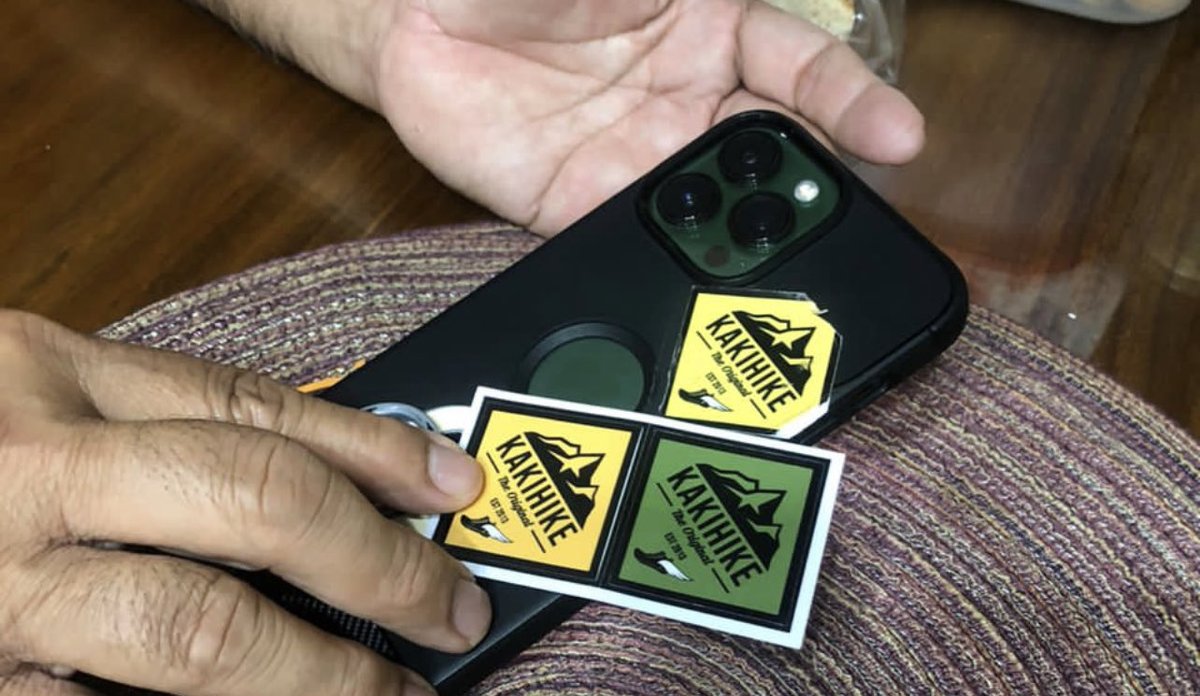 ⁦<a href="/kakihike/">KAKIHIKE</a>⁩ ⁦<a href="/elzalyff/">Average Joe</a>⁩ Terimakasih Capt Elman utk sticker terbaharu KAKIHIKE..
Semuga KAKIHIKE terus gemilang dgn ramai ahli berjaya menggapai banyak puncak tertinggi dan mencabar di seluruh dunia