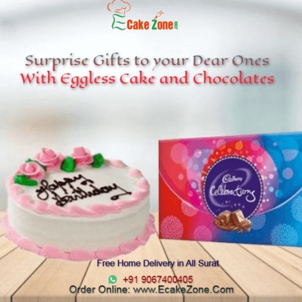 ecakezone's tweet photo. Send/Buy Online #Valentineday #Birthday #Anniversary #Gifts, #Cakes #Flowers, #Chocolate to SURAT.
Surprise Cake and Gifts to your loved ones.
Same Day &amp; Midnight Home Delivery in All Surat.
Order Online -www.Ecakezone.com

#cakedeliverysurat #flowersdeliverysurat #ecakezonesurat https://t.co/SljUQqNEz0
