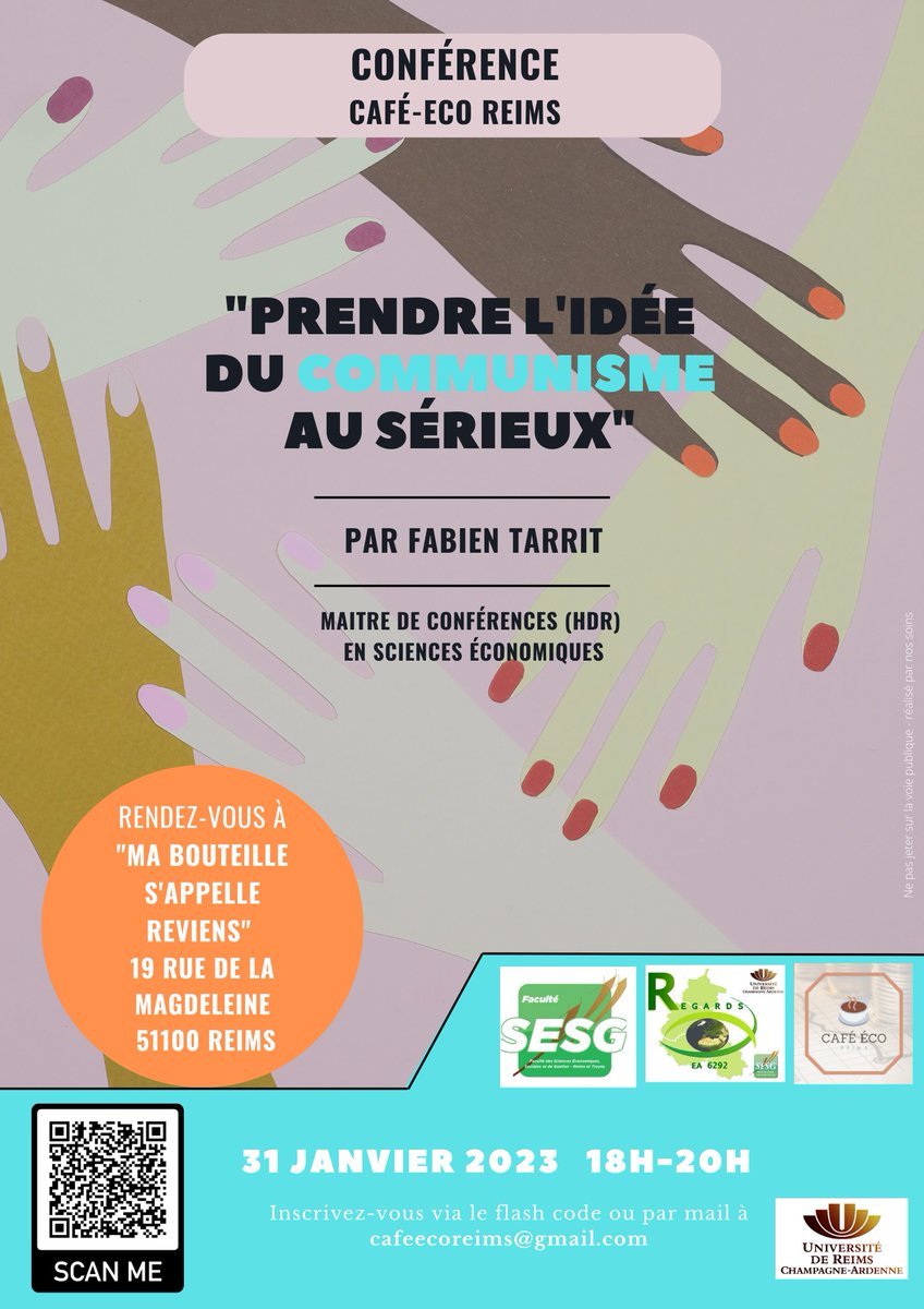 Cafe_Eco_Reims's tweet photo. N’oubliez pas de vérifier que vous l’avez bien saisi sur votre calendrier, si vous ne voulez pas risquer de manquer cette conférence qui promet d’être captivante !

=> Quand :  mardi 31 janvier 2023, de 18h à 20h.

=> Pour s'inscrire :  https://t.co/6VUKGqAA9C https://t.co/gZeiOE1Frw