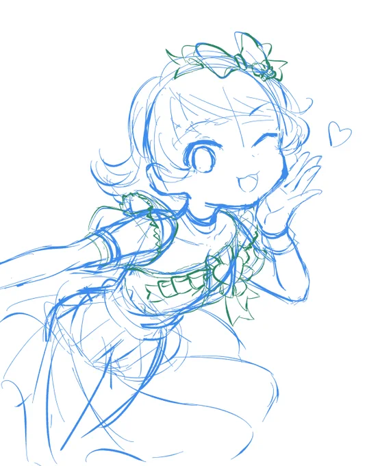 悪くはないんだけどちょっと描きたかったものと合ってないのでボツにしたあかねちゃん 