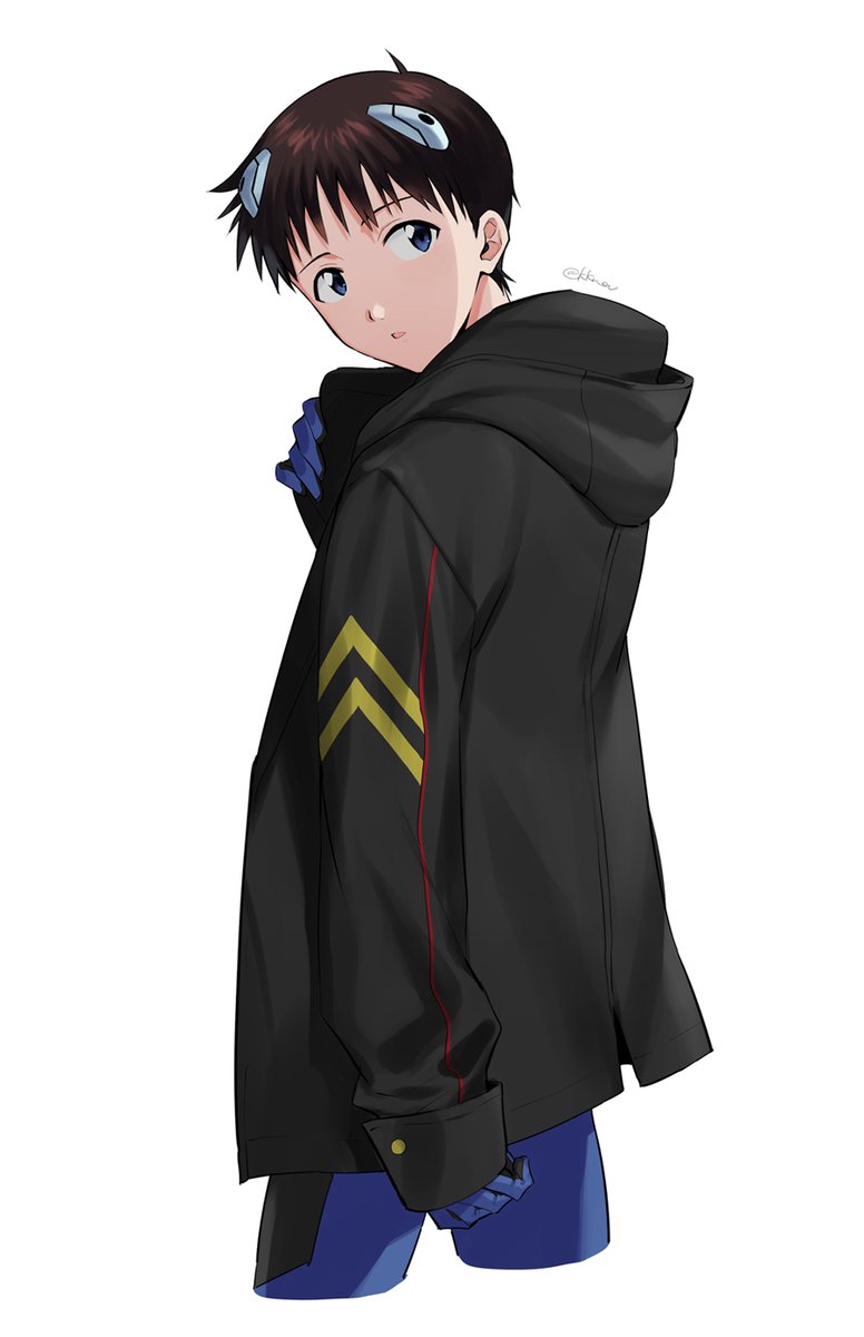 碇シンジ(エヴァンゲリオン) 「パーカーというよりジャケットぽい? 」|かくれのイラスト