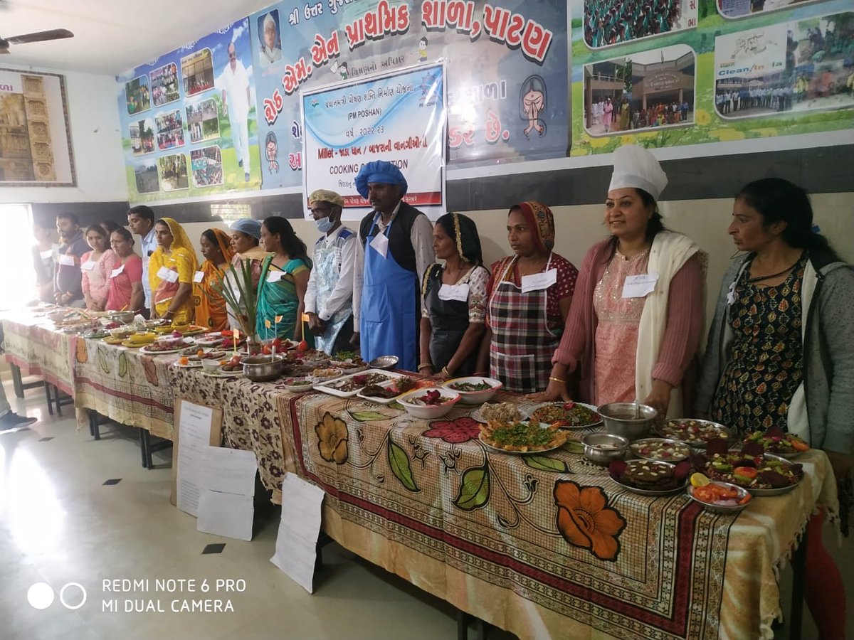 Presided over the District level Cooking Competition of MDM cooks. Only millets based foods were allowed in accordance with 2023 being the International Year of Millets.