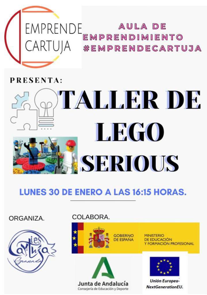 Y mañana de nuevo se abre el Aula de Emprendimiento de #EmprendeCartuja con un Taller de Lego Serious para el alumnado ¡No te lo pierdas! cc <a href="/FcoJavierPalma2/">Fco. Javier Palma</a> <a href="/iescartuja/">IES Cartuja</a> <a href="/FPAndaluza/">Formación Profesional Andaluza</a> 

#FP #Creatividad #Lego #CyACartuja
