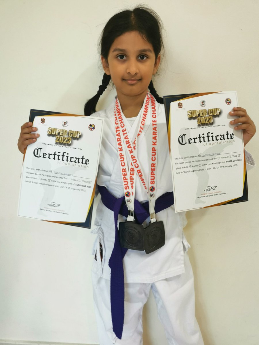 Puja Lakhotia (@lakhotiapuja) on Twitter photo Proud of you Shanaya 😘
<a href="/minora0721/">Minora</a> <a href="/DavidMonisha/">Monisha David</a> <a href="/GMA_Primary/">@GMA_Primary</a> <a href="/DxbModern/">GEMS Modern Academy</a>
#SuperCup2023 #UAEKarateFederation Proud of you Shanaya 😘
<a href="/minora0721/">Minora</a> <a href="/DavidMonisha/">Monisha David</a> <a href="/GMA_Primary/">@GMA_Primary</a> <a href="/DxbModern/">GEMS Modern Academy</a>
#SuperCup2023 #UAEKarateFederation