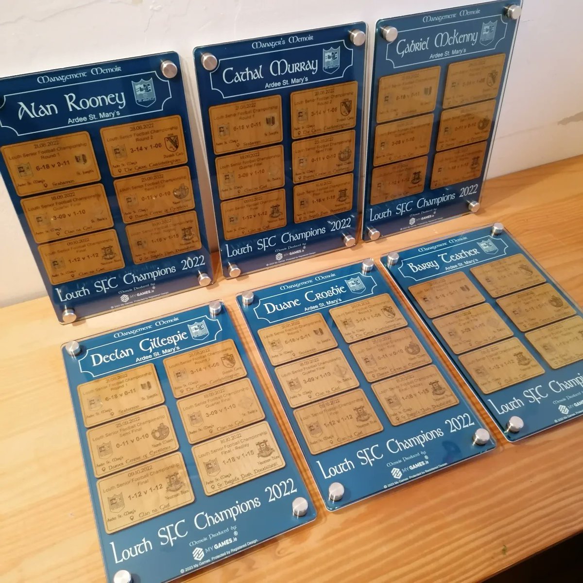 Memoirs produced recently for Louth Senior Football Champions <a href="/Ardeestmarysgfc/">Ardee St Marys GFC</a>