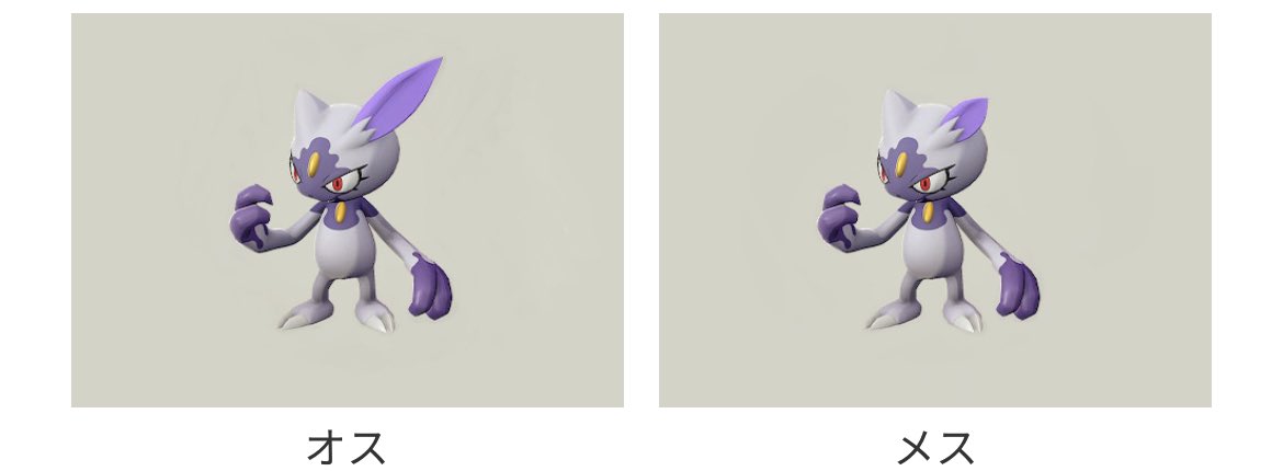 わぐ ポケモンの性別による違い T Co Fm8uupi7sd Twitter