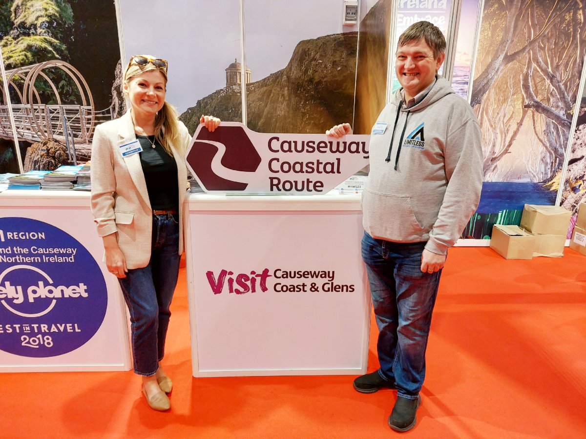 Derek Moore of Limitless Adventure Centre NI is at the Holiday World Show Dublin  this weekend, come and say hello 👋

#causewaycoastalroute #embraceagiantspirit #discoverni #MyGiantAdventure #HWS23
