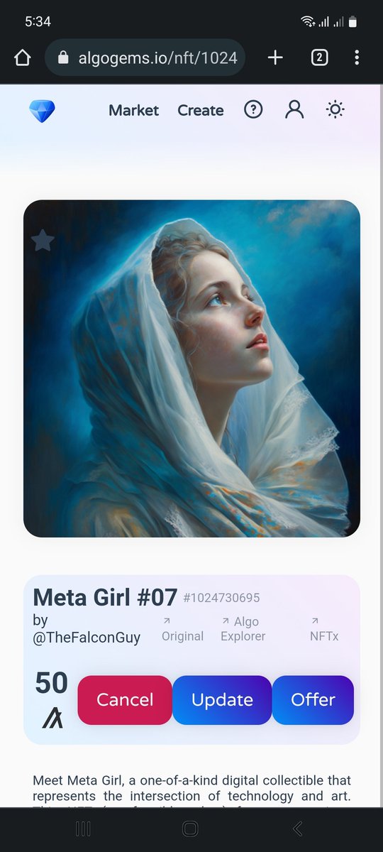 Third_Eye_000's tweet photo. "Introducing my latest NFT collection! Take a look at these one-of-a-kind digital art pieces and make one yours. Follow the link to check them out and purchase. https://t.co/ZQpBFviWw7
#Algorand #AlgorandNFTs #algofam #ALGO #algogem #AlgorandNFTsCampaign https://t.co/9CHwe4Ww8S