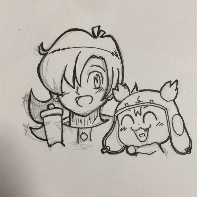 懸賞用に描いたやつ(供養髪型が独特すぎて大変だったこれ兄貴分の髪に関してはカラー版と漫画のモノクロ絵と合わさって描いちゃったんだわ青肌のキャラは初めて描いたのでこれでいいのか…?と悩みながら塗った 