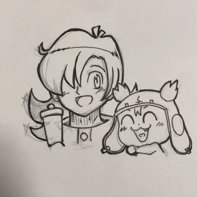 懸賞用に描いたやつ(供養髪型が独特すぎて大変だったこれ兄貴分の髪に関してはカラー版と漫画のモノクロ絵と合わさって描いちゃったんだわ青肌のキャラは初めて描いたのでこれでいいのか…?と悩みながら塗った 