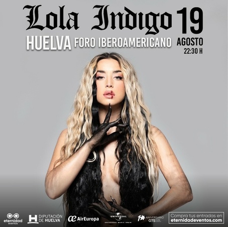 📢¡Por primera vez <a href="/lolaindigomusic/">lola indigo | info oficial</a> en Huelva! 
¡Entradas ya a la venta!

📍Huelva - Foro Iberoamericano
🗓️19 de agosto
🎟️bit.ly/3HEewtf