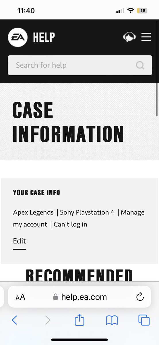 KevinAllcock's tweet photo. @electronicarts I can’t sign in to PS4 apex legends, keeps asking saying login credentials have expired &amp; I need to reset my password, I’ve reset my password twice now but still same problem.  When I try to get help through your site it just seems to draw a blank https://t.co/0ZKcyAFMEg