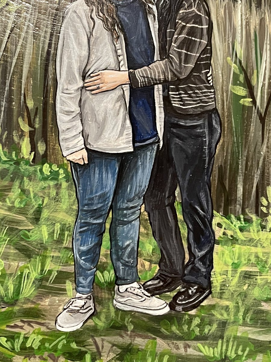 forestbugart's tweet image. commissioned a painting of myself and my partner from @angela_rose_art and I am in love!!! the details are incredible and her prices are extremely fair. go check out her other work!