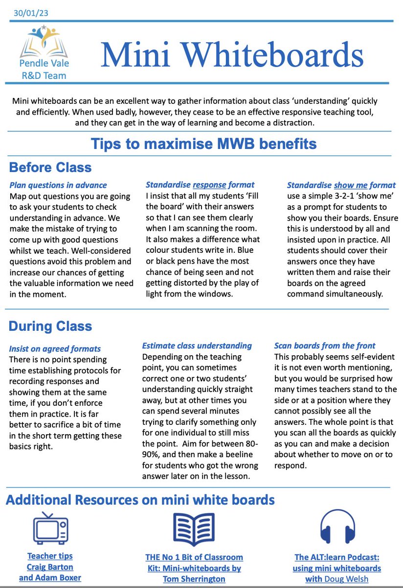 Pendle Vale Research and Development Team tweet media