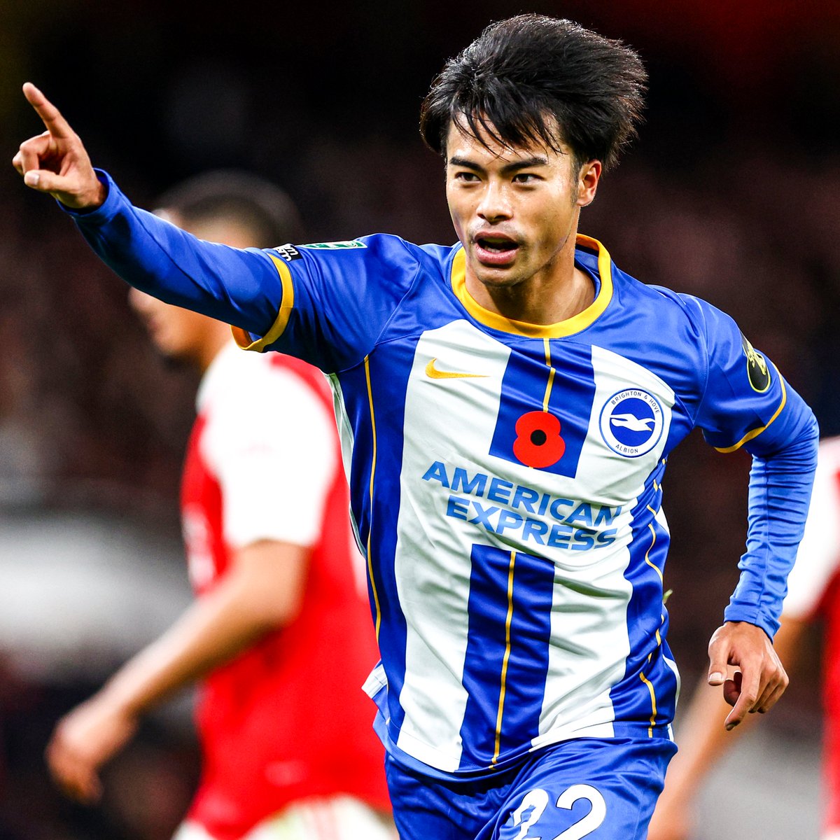 Kaoru Mitoma has four goals and an assist in his last six games