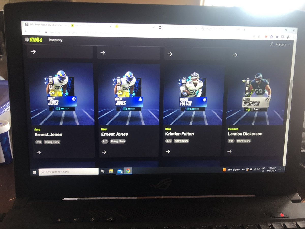JBOSSOcrypto's tweet photo. @PlayNFLRivals got 5 rare in 4 pack openings https://t.co/Hwix3ixiJ9