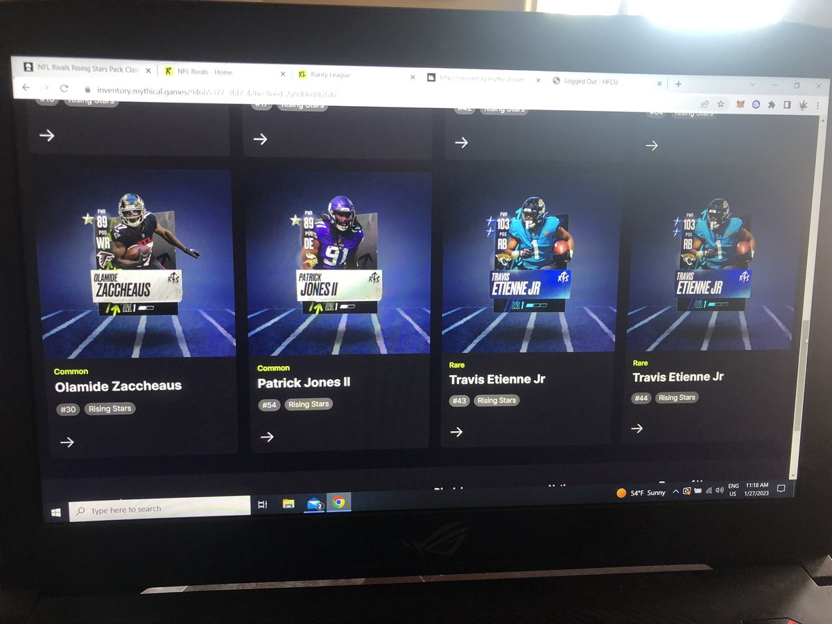JBOSSOcrypto's tweet photo. @PlayNFLRivals got 5 rare in 4 pack openings https://t.co/Hwix3ixiJ9