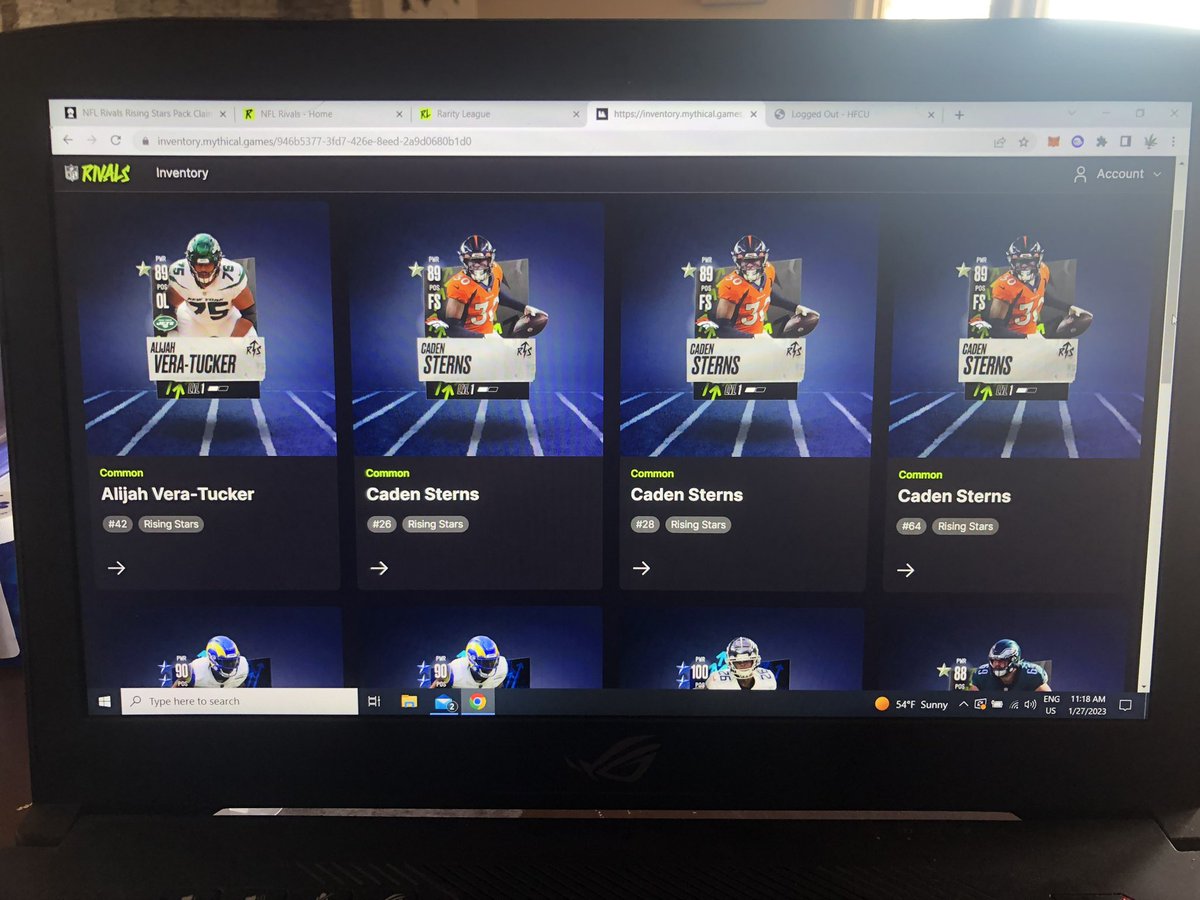 JBOSSOcrypto's tweet photo. @PlayNFLRivals got 5 rare in 4 pack openings https://t.co/Hwix3ixiJ9