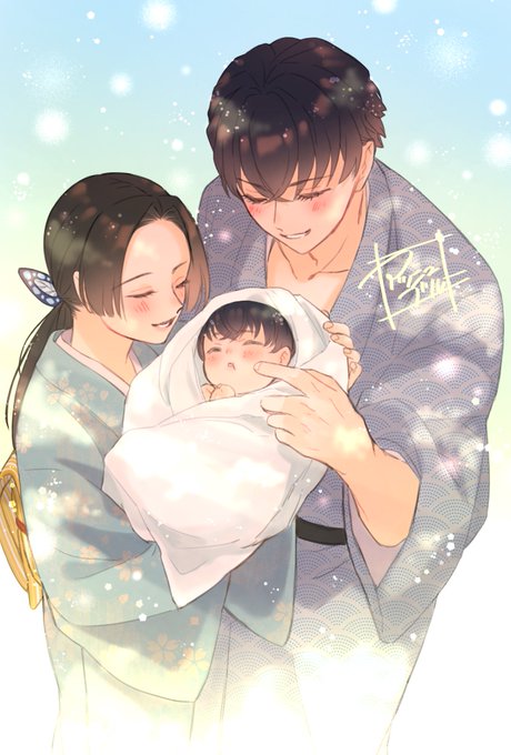 「japanese clothes mother and son」 illustration images(Latest)
