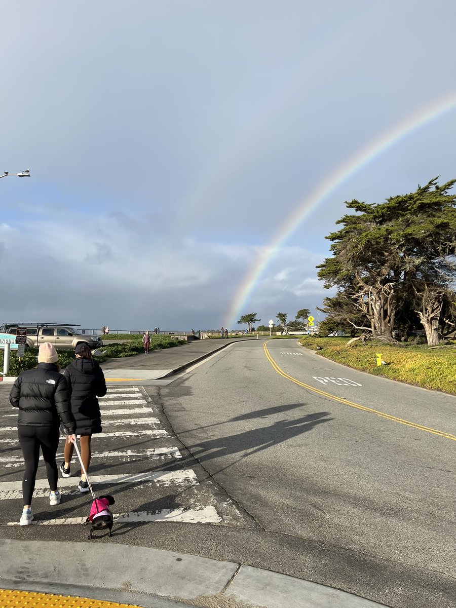 tmillr's tweet photo. At the end of a rainbow—it’s West Cliff Drive! https://t.co/K6Jc0tjyMf