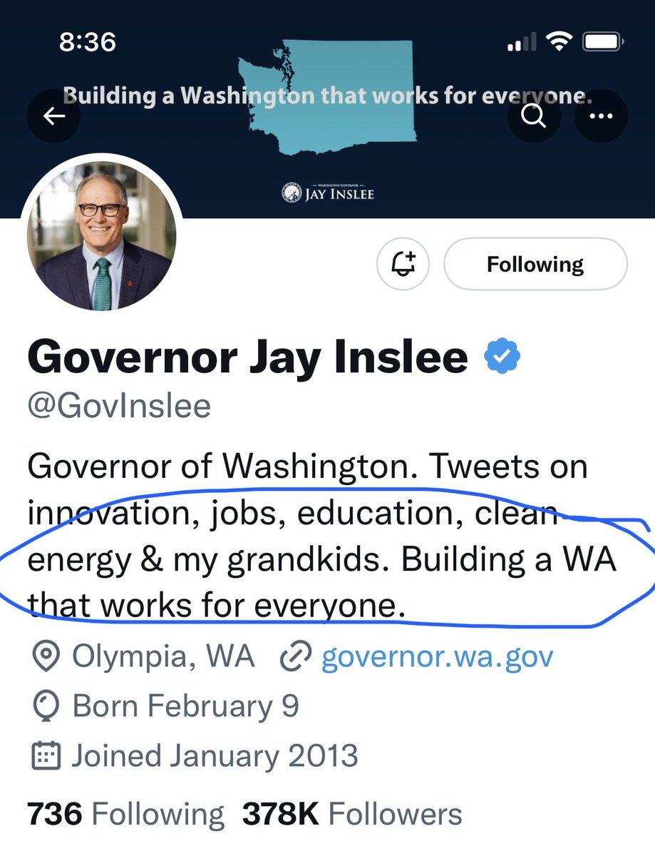 AmericanAmaPN's tweet photo. "EVERYONE"? โฆ@GovInsleeโฉ your idea of "works" is so far off bubble, it's ridiculous. https://t.co/i3cvoaquPS
