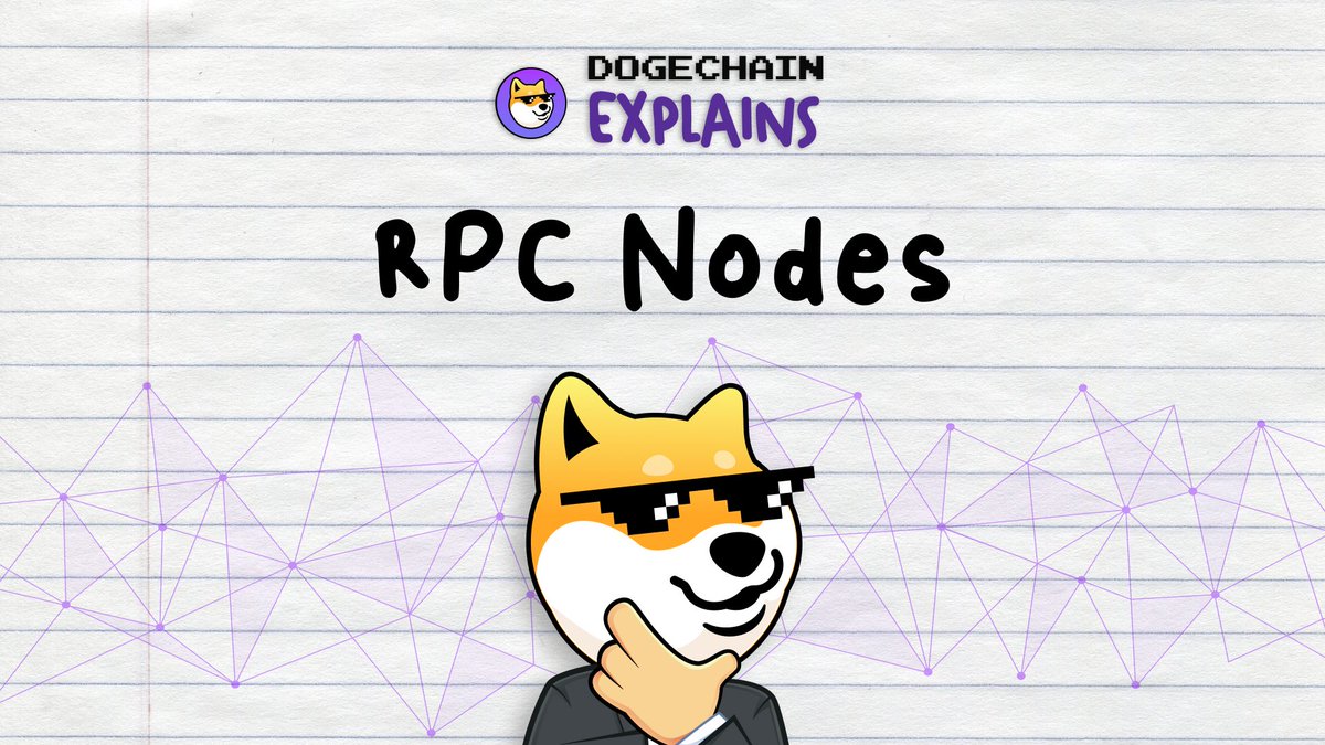 1/5
Dogechain Explains - RPC Nodes 🧅 

📄 dApps on #Dogechain require data from the network to complete user requests like sending transactions or evaluating the state of the blockchain.

RPC nodes enable #Web3 apps to interact with the chain and easily access user data.