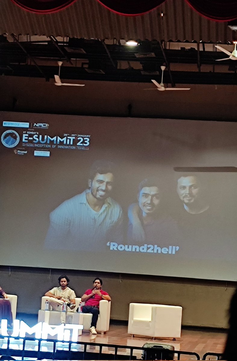 p_parvez's tweet photo. Just attended an epic session with @round2hell at @ecell_iitb! Laughed, learned, and left inspired. If you're into comedy and self-improvement, these guys are a must-watch π₯ #Round2Hell #EcellIITB https://t.co/u8imBQ7p3l