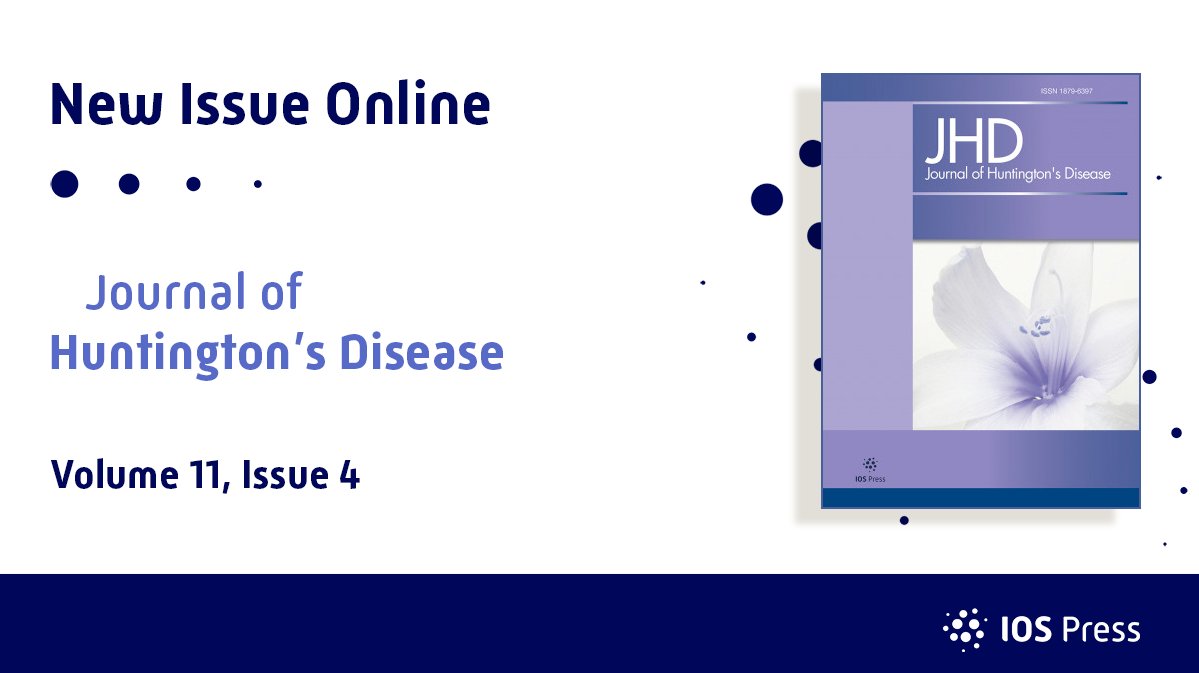 journal_hd's tweet photo. Our latest #JournalHD issue covers
✅HD Clinial trials
✅Telehealth for HD patients
✅The impact of a long-term blog about HD
✅The Chinese UHDRS
✅Sheep and mouse models of HD
And more!

➡️Read here: https://t.co/d8SoPdKUtR

#HuntingtonsDisease #HDResearch https://t.co/vPEqguVchQ