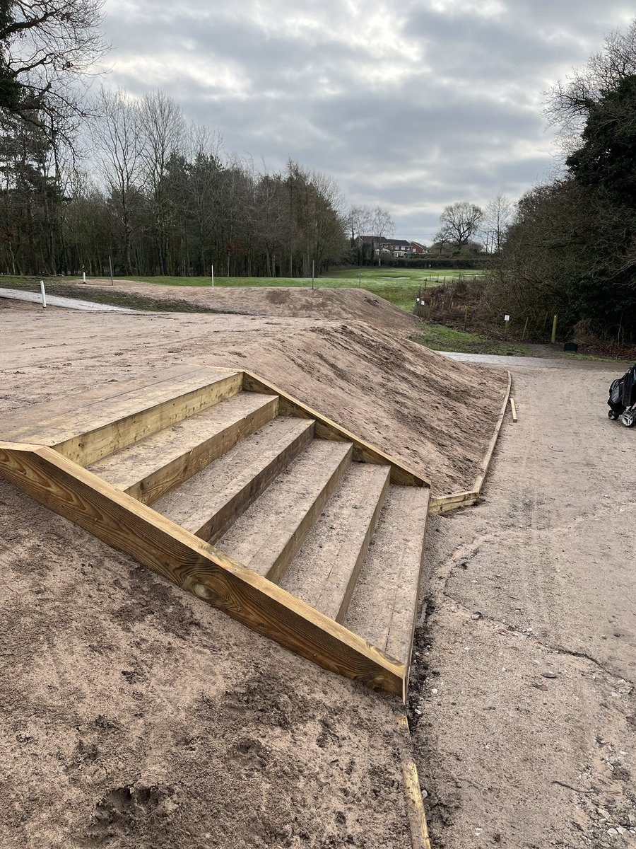 Winter work. The remodelled 4th tee and new tee taking shape! ⛳️