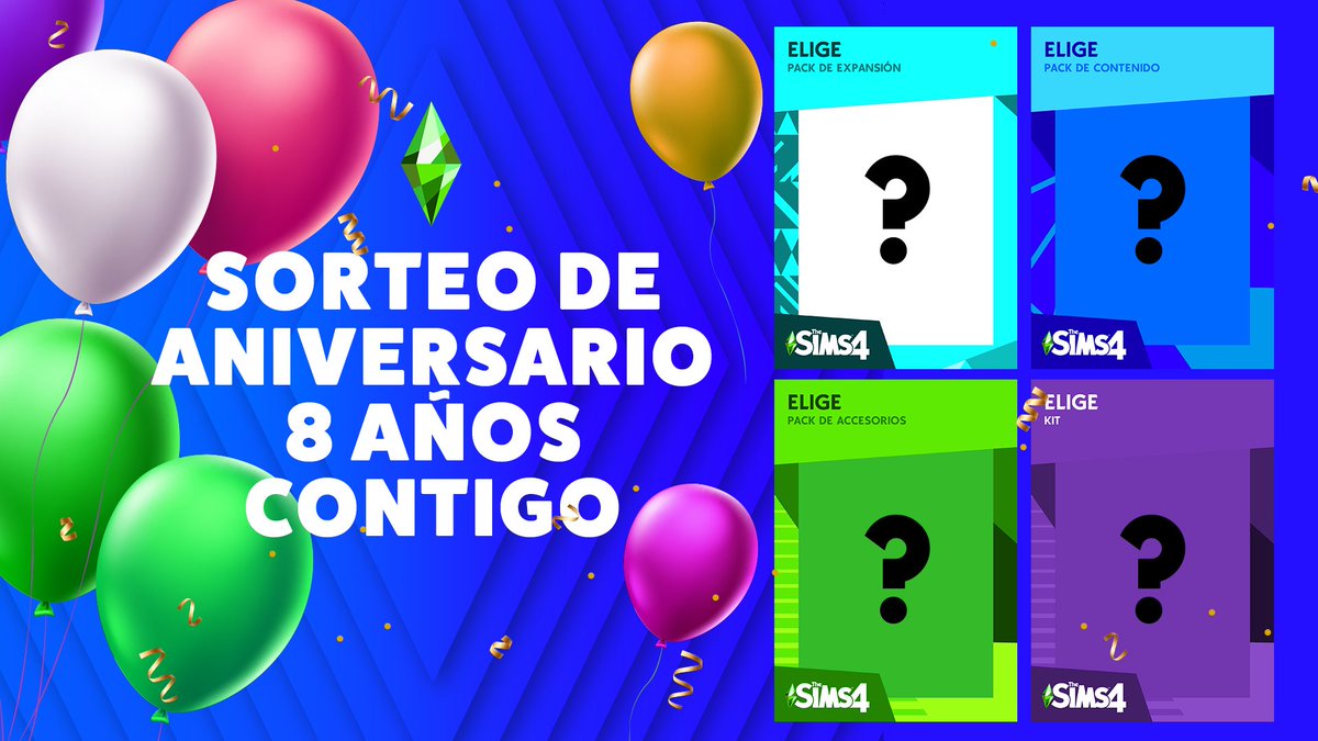 Simlish4's tweet image. 🚨SORTEO🚨

Tu sitio de noticias favorito #Simlish4 está de aniversario 🎉 Y queremos celebrarlo regalándote el pack o kit que quieras de #LosSims4 . Sólo debes seguir los siguientes pasos:

✅Seguirnos en Twitter
✅Dar RT a este Tweet
✅Comenta qué pack/kit quieres ganar