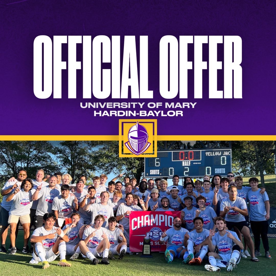 Thank you <a href="/crusoccer/">UMHB Soccer⚽️</a>, and Coach Allen for showing me around campus. I am excited for the offer and the opportunity to play soccer at UMHB! <a href="/CruSports/">UMHB Crusaders</a> <a href="/crusoccer/">UMHB Soccer⚽️</a> <a href="/Guyer_Soccer/">Denton Guyer Men’s Soccer</a>