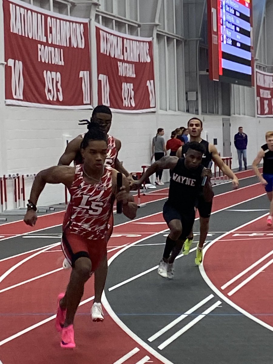 Boys 4x200 relay underway at Wittenberg HS open 2. Checks results <a href="/OHMileSplit/">MileSplit Ohio</a> <a href="/Finishtiming/">Finishtiming</a>